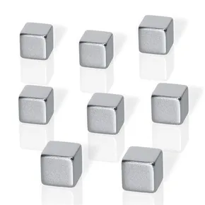 Neodym-Magnete, Würfelform, Silber, 10x10x10 mm, 8 Stück, BE!BOARD